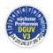 Fassbender-Druck PRÜFPLAKETTEN - Hochwertige Prüfetiketten DGUV V3 Prüfung Ø 20mm - Selbstklebende PVC-Folie - Wartungsetiketten für Prüfung - Prüfplakette für Prüfungsnachweis (500 Stück)
