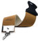 Haryali London Leather Strop, Brown - Double-Sided Knife Sharpener with Hook Ends - Cowhide Sharpening Strop for All Blades and Knives - 52 cm x 7 cm