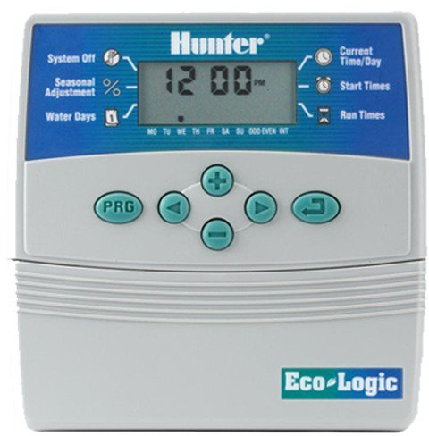 Riegoprofesional Programmateur d'arrosage électrique ECO Logic 6 stations intérieur Hunter