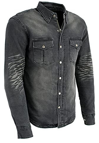 Milwaukee Performance - Camisa de motociclista para hombre, color negro