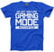 HotScamp Do Not Disturb Gaming Mode Activated Unisex Childrens Kids T-Shirt - Gamer Console Teen Online Games Addict 9-11 Years Blue