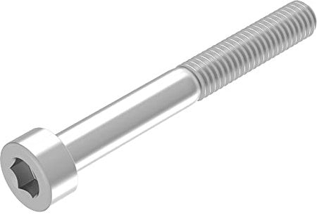 SECCARO Tornillo cilíndrico M6 x 50 mm, acero inoxidable V2A VA A2, DIN 912 / ISO 4762, hexágono interior, rosca parcial, 20 piezas