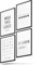 BLCKART Poster-Set Badezimmer - 4er Set moderne Wandbilder mit Sprüchen - Premium Poster für Badezimmer - Bilder zur Wanddekoration - Größe A4