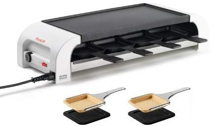 Stöckli Raclette PIZZAGrill for8, Raclette +1 x Pizza/Keramikpfännchen Set