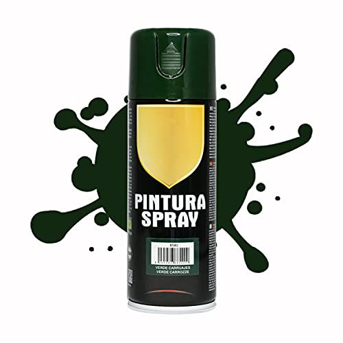 Pintura Spray 400ml para Metal/Madera/Plástico (Verde Carruajes, 1 Bote)
