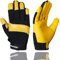 Leather Gardening Gloves Working for Women and Men Utility Dexterity Breathable Garden Work Safety Gloves Gardener Thorn Proof Heavy Duty Rigger Mechanic Builder Construction (L)