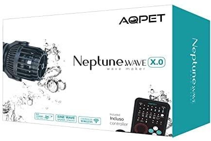 AQPET Neptune Wave Pompa di Movimento con Supporto Magnetico per Acquario Marino 4.0 4.000 Lt/h, Nero