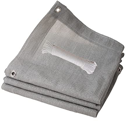 Sonnensegel Überdachung Terrasse Hochwertigem HDPE Gewebe Atmungsaktiv Wasserdurchlässig, Für Parkplatz Gärten, Mit Spannseilen UV-Schutz Reißfestem Sichtschutz Balkon Überdachung ( Size : 4x5m )