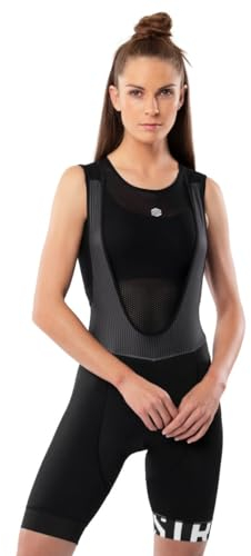 SIROKO - Fahrrad-Trägerhose für Damen Brabant - S - Schwarz