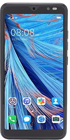 Tbest Smartphone 5,45 Zoll HD-Vollbild-Handy Ohne Vertrag - 2 GB RAM 32 GB ROM, Gesichtserkennung, Dual-SIM-Dual-Standby für Rino8 Pro (Schwarz)