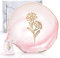 Daisy Schmucktablett Ring Schale Geschenk für Frau Geburtsmonat Blume rosa Marmor Keramik Schmucktablett mit goldenem Blumenringhalter Verlobungsring Schale Geburtsstein Geburtstag Muttertag Geschenk