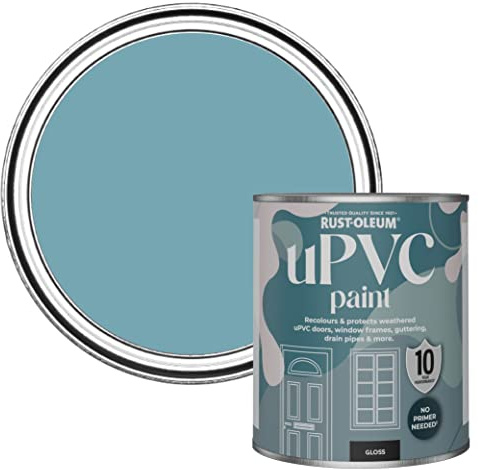 Rust-Oleum Blue uPVC Door and Window Paint In Gloss Finish - Belgrave 750ml