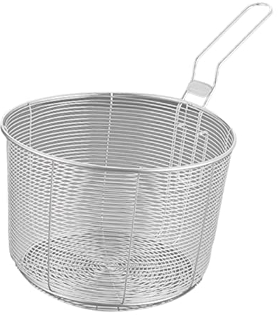Baoblaze Frittierkorb aus Edelstahl, Sieb, Frittierkorb, Friteuse, Sieb, Chips, Mini-Frittierkorb, Sieb, Frittierkorb zum Braten von Nudeln, 17,5 cm