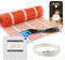 HEATIT Underfloor Heating mat Electric Radiant Self-Adhesive Floor Heating System 200w/㎡ Warmmat with ET-84Wwhite Thermostat