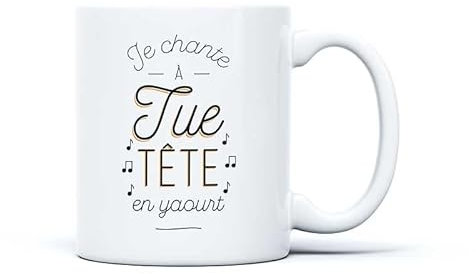 DLP - Mug céramique - Je chante à tue tête en yaourt