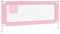vidaXL Kleinkind Bettschutzgitter Bettgitter Kinderbettgitter Babybettgitter Gitter Kinderbett Babybett Rausfallschutz Rosa 190x25cm Stoff