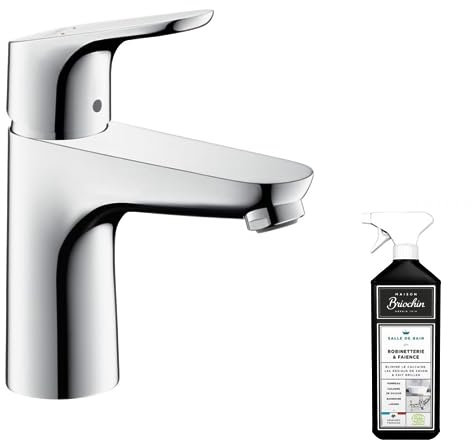Mitigeur lavabo HANSGROHE Focus 100 Chromé + nettoyant Briochin