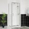 Aquariss 800x1000mm Pivot Shower Door Enclosure Reversible Screen + Side Panel 6mm Shower Glass Self Clean Rectangular Cubicle Door Chrome Frame
