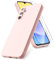 Vansdon Cover Compatibile con Samsung Galaxy A15 4G/5G, 2 Pellicola Protettiva in Vetro Temperato, Gomma Gel di Silicone Liquida Antiurto Custodia - Rosa