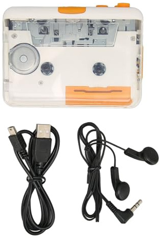 Ejoyous Kassettenspieler, Kassette zu MP3 Konvertierer USB Kassetten Player Tape auf MP3 Konverter mit Kopfhörer Tragbarer Kassettenspieler Wandelt Bandkassette in mp3 Digitales fü