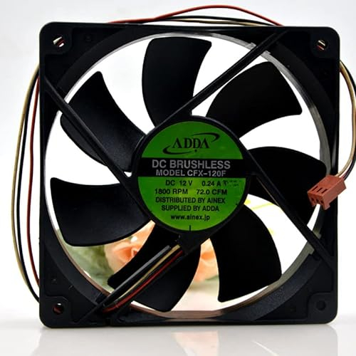 12025 CFX-120F 12V 0.24A 3-wire silent cooling fan 12CM