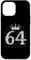 iPhone 12 Pro Max 64 Crown 64 Years Old Happy 64th Birthday Girl Women Case