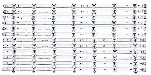 TVKSIPAR 12 Stück LED-Hintergrundbeleuchtungsstreifen Passend For LIG 55 Zoll TV 55GB7800-CC 55 V14 Slim DRT Rev0.0 R1 L1 R2 L2 6916L-1803A/1804A/1805A/ 1806A