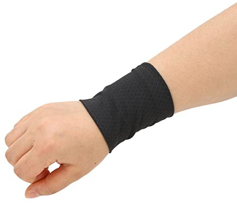 Trainings-Handgelenk-Schweißband aus Eisseide, 1 Paar, Kühlendes Armband aus Eisseide, Hautfreundlich, Elastisch, Unisex, Atmungsaktiv, Schweißabsorbierend, für Sportliche