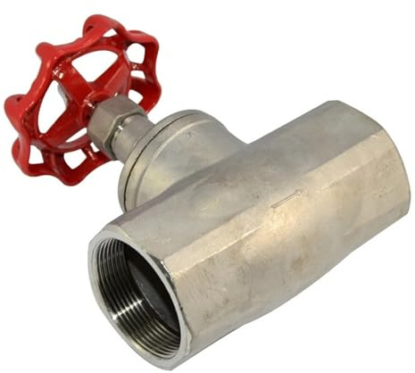AQXYWQLL 1/2 Zoll 3/4 Zoll 1 Zoll 1-1/4 Zoll BSP Innengewinde Edelstahl-Kugelventil SS304 Hochtemperatur-Wassernadelventil Amerikanisches Absperrventil(1/2)