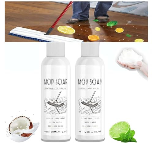 Mop Soap,Concentrated Formula mop soap, Highly Scented Mop Soap,Multisurface Floor Cleaner,Mop Soap for Floor Cleaning,Highly Scented Mop Soap for Floor Cleaning,Deep Cleaning for Floors (2)
