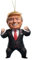 Fiorky Fiorky Donald Trump 2024 Weihnachtsornament, 2D-Acryl-Weihnachtsbaumschmuck zum Aufhängen, patriotisches Trump-Kampf-Ornament, Trump-Hängeornament for Auto, Rucksack, Schlüsselanhänger