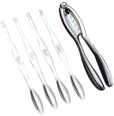 LAPYAPPE Herramientas Mariscos Herramientas Acero Inoxidable Pinzas Cangrejo Cubiertos
