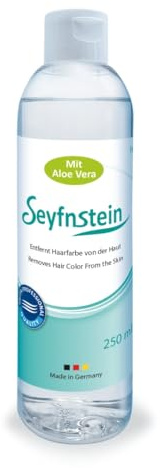 Seyfnstein Haarfarbe Entferner Fluid 250ml Color Remover Haut | Wirkt auch bei dunkler Farbe, nur minimale Menge pro Anwendung. Mit Aloe Vera, alkoholfrei.