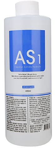Professional Aqua Peeling Solution, 400ml, All Skin Types, Facial Cleansing and Hydration (AS1)