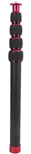 Monopod per Fotocamera, Lega di Alluminio Portatile Asta di Estensione Treppiede Filettatura 1/4, Asta di Estensione Gimbale Colonna Centrale 33,5-108 Cm per Treppiede Monopod