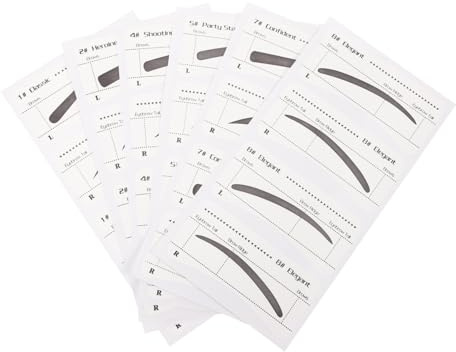 FONDOTIN 6 pezzi Adesivi Sopracciglia Monouso per Donna Stencil Sopracciglia in Kit Modellatura Facile e Domestico e Salone