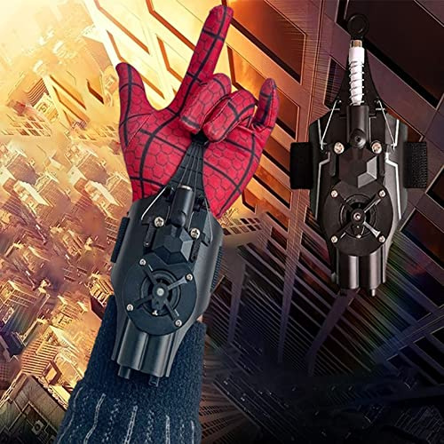 YTBHSHXZ Lance-fils électrique en corde véritable de 3 m, gadgets sympas, jeu rôle super-héros, jouets amusants, idéal for les enfants(Black)