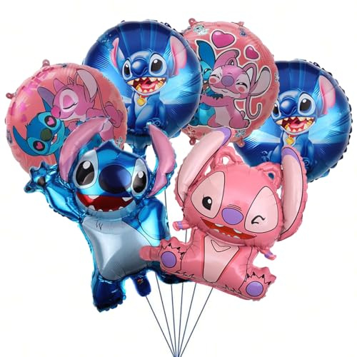 Geburtstags Deko,6 Stück Geburtstagsdeko,Folienballon Party Dekoration Set mit Folienballon(B