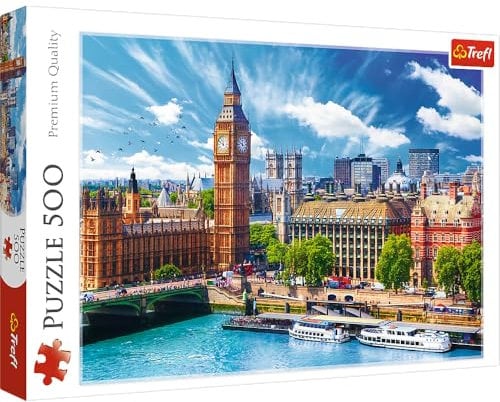 Trefl 916 37329 EA 500pcs Sunny Day in London, Coloured, Farbig