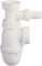 SOMATHERM FOR YOU - BB120 - fregadero sifón con salida ajustable para lavadora - NF - Blanco de plástico