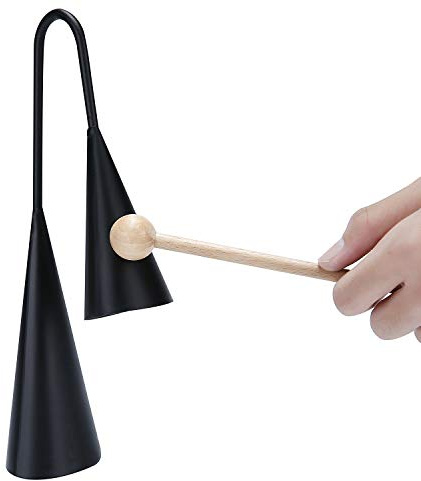 MIHEY Agogo Bells Two Tone, Latin Percussion Handheld Instrument