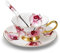 YBK Tech Ensemble tasse et soucoupe style européen en porcelaine anglaise pour thé et café pour la maison, la cuisine, un mariage (#4)