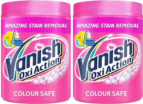 Vanish Fabric Stain Remover, Oxi Action Powder, 1 kg (2 x 1 kg)
