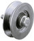 120 mm V-Nut Rad mit 1 Kugellager