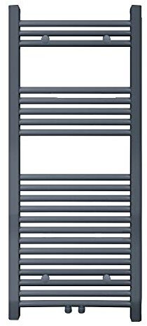 S SIENOC radiador de baño 500 x 1150 mm antracita conexión Central radiador Calentador de Toallas secador de Toallas