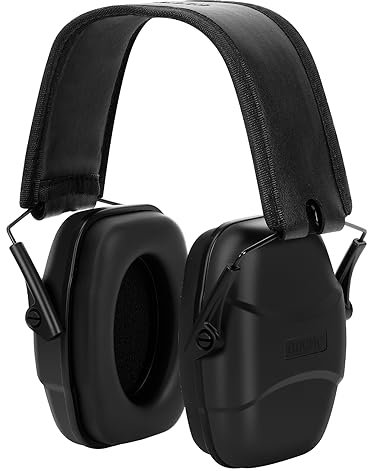 GUCHO 34 dB Shooting Ear Protection, Sport Shooting Earmuff,Ear Defenders with Adjustable Headband,Hearing Protection for Shooting Hunting,Mowing,welding