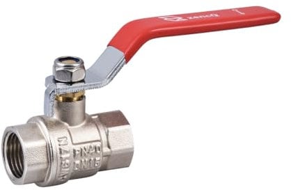zencQ kugelhahn 1/2 Zoll FF Hebelgriff - PN 40 bar Kugelventil aus Messing mit Hebel - Kugelhahn für Industrie,Wasserpumpen Tanks, Gewerbe, Regentonnen mit beide Innengewinde (1/2'')