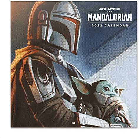 Grupo Erik Star Wars The Mandalorian Child Kalender 2022 Wandkalender 2022 Groß für 12 Monate mit Geschenk Poster Grogu Baby Yoda