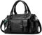 NICOLE & DORIS Sac Bandoulière Femme Sac a Main Cuir Souple Sacs Portés Epaule Rétro Sacoche Messenger Sac Crossbody Femme Sac Fourre Tout Poches Multiples Noir