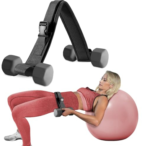 CRAZYROPE Hip Thrust Belt für Kurzhanteln und Kettlebells, Hip Thrust Pad Hüfttrainer ist eine Alternative zu Langhantel Polster, Booty Belt für Gesäßmuskeln Brücken Ausfallschritte